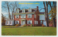 President Dwight D. Eisenhower's Home, Gettysburg, Pennsylvania, USA Vintage Original Postcard # 1762 - Post Marked July 11, 1968