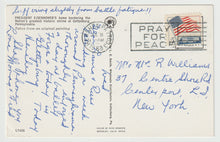 Load image into Gallery viewer, President Dwight D. Eisenhower's Home, Gettysburg, Pennsylvania, USA Vintage Original Postcard # 1763 - Post Marked July 11, 1968

