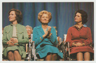 U.S. Presidential Wives: Rosalynn Carter, Betty Ford, Ladybird Johnson, USA - Vintage Original Postcard # 1770 - New - 1980's