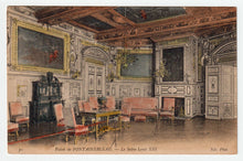 Load image into Gallery viewer, Palace of Fontainebleau, La Douce, France (Louis XIII Salon) Vintage Original Postcard # 1787 - New - 1950's
