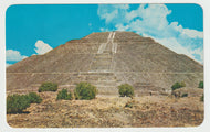 Ancient Pyramid of the Sun, Mexico Vintage Original Postcard # 1794 - New - 1960's