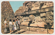 Temple of Quetzalcoatl, Teotihuacan, Mexico Vintage Original Postcard # 1796 - New - 1960's