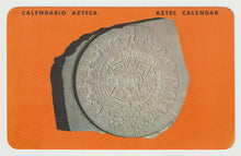 Load image into Gallery viewer, Aztec Calendar Stone - Museum of Anthropology, Mexico Vintage Original Postcard # 1797 - New - 1960's
