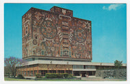 Library of the University City, Mexico Vintage Original Postcard # 1799 - New - 1970's