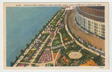 Load image into Gallery viewer, Great Lakes Exposition, Cleveland, Ohio, USA (Horticultural Gardens) Vintage Original Postcard # 1801 - New - 1950's
