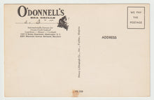 Load image into Gallery viewer, O'Donnell's Sea Grills, Washington, D.C. USA (Seafood Restaurant) Vintage Original Postcard # 1804 - New - 1960's
