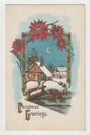 Christmas Greetings Vintage Original Postcard # 1815 - Hand Written - Early 1900's