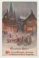 Christmas Cheer Vintage Original Postcard # 1818 - Post Marked December 22, 1924