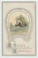 A Happy Birthday Vintage Original Postcard # 1826 - Post Marked May 16 - Early 1900's