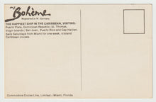 Load image into Gallery viewer, MS Boheme Cruise Ship - The Happy Ship, Florida, USA - Vintage Original Postcard # 1829 - New - 1980's
