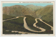 Double Hairpins, Lookout Mountain, Denver Mountain Parks, Colorado, USA Vintage Original Postcard # 1839 - New - 1950's