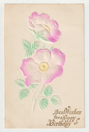 Best Wishes for a Happy Birthday - Vintage Original Postcard # 1902 - Post Marked March 11, 1909