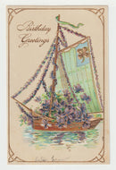 Birthday Greetings - Vintage Original Postcard # 1914 - Early 1900's - VG