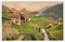 Load image into Gallery viewer, Small Country Village in Switzerland - Art - Painting - Vintage Original Postcard # 1928 - New - 1950's
