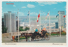 Load image into Gallery viewer, Panoramic View of Montreal, Quebec, Canada Vintage Original Postcard # 1947 - Hand Written, 1980's - VG
