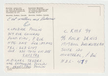 Load image into Gallery viewer, Downtown Montreal, Quebec, Canada Vintage Original Postcard # 1950 - Hand Written, 1980's - VG
