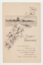Load image into Gallery viewer, A Happy Birthday - Vintage Original Postcard # 1952 - New - Early 1900's - NM
