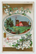 Birthday Greetings - Vintage Original Postcard # 1958 - Post Marked Early 1900's