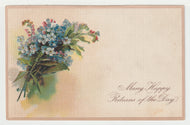 Many Happy Returns of the Day (Birthday) - Vintage Original Postcard # 1959 - Post Marked Early 1900's