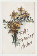 Best Birthday Wishes - Vintage Original Postcard # 1968 - Post Marked April 15, 1906