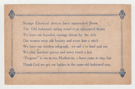 Progress (Humorous Look at History) - Vintage Original Postcard # 1973 - New - Early 1900's - NM