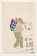 Amigo (Fabric on Card) - Vintage Original Postcard # 1980 - Post Marked December 18, 1946