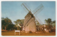 Oldest Windmill on Cape Cod, Massachusetts, USA - Vintage Original Postcard # 1982 - Post Marked August 20, 1950 - VG