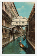 Sighs Bridge, Venice, Italy - Vintage Original Postcard # 1993 - Post Marked July 6, 1966 - VG