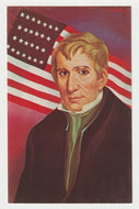 US President William Henry Harrison - Vintage Original Postcard # 2004 - New, 1980's - NM