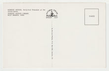 Load image into Gallery viewer, US President Herbert Hoover - Vintage Original Postcard # 2005 - New, 1980's - NM
