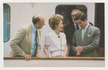 Load image into Gallery viewer, Nancy Reagan and Prince Charles, New York, 50th Anniversary of the Royal Ballet - Vintage Original Postcard # 2008 - New, 1980's - NM
