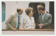 Nancy Reagan and Prince Charles, New York, 50th Anniversary of the Royal Ballet - Vintage Original Postcard # 2008 - New, 1980's - NM