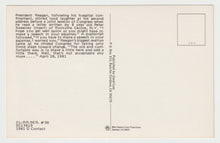 Load image into Gallery viewer, President Ronald Reagan - Get Well Soon - Vintage Original Postcard # 2011 - New, 1980's - NM
