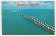 Sunshine Skyway - 15 Mile Bridge, Florida, USA - Vintage Original Postcard # 2014 - New, 1970's - MT