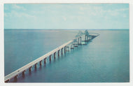 Sunshine Skyway - 15 Mile Bridge, Florida, USA - Vintage Original Postcard # 2016 - New, 1970's - MT