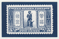 The Minute Man, Lexington (USA) - 1976 Oklahoma Stamp Exhibition - Vintage Original Postcard # 2025 - New - NM