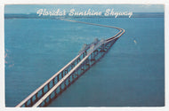 Sunshine Skyway - 15 Mile Bridge, Florida, USA - Vintage Original Postcard # 2026 - Post Marked July 31, 1972 - VG