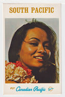 Fly South Pacific - Canadian Pacific Airways, Canada - Vintage Original Postcard # 2033 - Post Marked October 12, 1983 - VG
