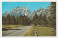 Teton Peaks, Wyoming, USA Vintage Original Postcard # 2052 - New - 1970's - Mint