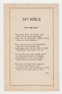 My Bible - Published in Berne Indiana, USA Vintage Original Postcard # 2062 - New - 1950's - NM