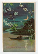 Birthday Greetings (By the Moon Light) - Vintage Original Postcard # 2067 - Post Marked November 11, 1911