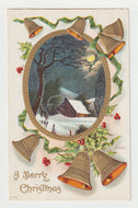 A Merry Christmas Vintage Original Postcard # 2070 - Post Marked December 21, 1909 - VG