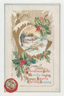 Christmas Bells Vintage Original Postcard # 2071 - Post Marked December 22, 1916 - VG
