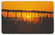 Pie de la Cuesta Beach, Acapulco, Mexico (Sunset) Vintage Original Postcard # 2086 - Post Marked October 6, 1983 - VG