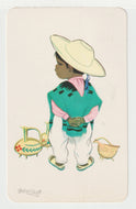 Mexican Boy, Mexico (Art Drawing) Vintage Original Postcard # 2087 - Post Marked October 6, 1983 - VG