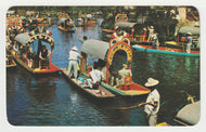 Canals Thru the Gardens of Xochimilco, Mexico Vintage Original Postcard # 2088 - Post Marked December 7, 1982 - VG