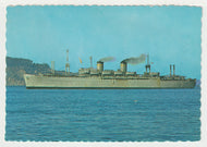 USNS Gen. Hugh J. Gaffey - US Navy - Vintage Original Postcard # 2090 - Post Marked May 24, 1987 - VG