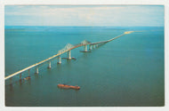 Sunshine Skyway - 15 Mile Bridge, Florida, USA - Vintage Original Postcard # 2101 - New - 1970's