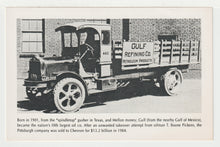 Load image into Gallery viewer, Gulf Refining Company Truck, Pittsburgh, Pennsylvania, USA - Vintage Original Postcard # 2103 - New - 1960&#39;s - NM
