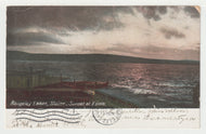 Rangeley Lakes, Maine, USA (Sunset) - Vintage Original Postcard # 2112 - Post Marked November 8, 1909